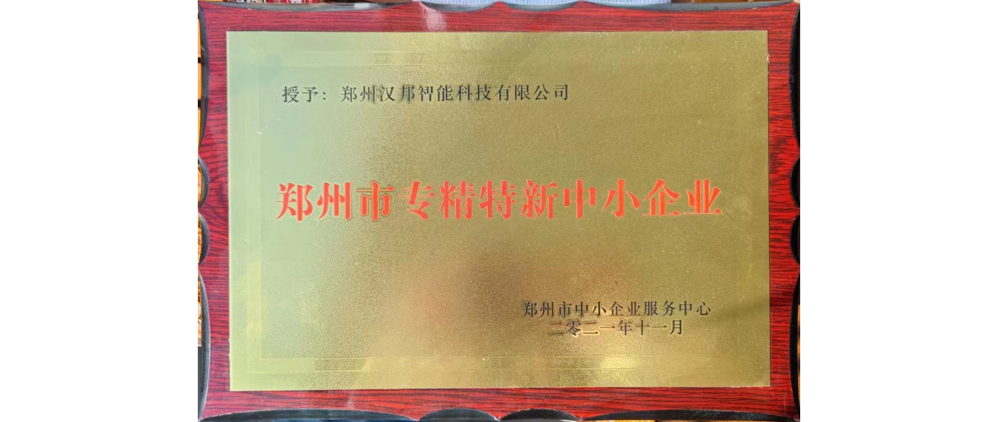 專精特新企業證書